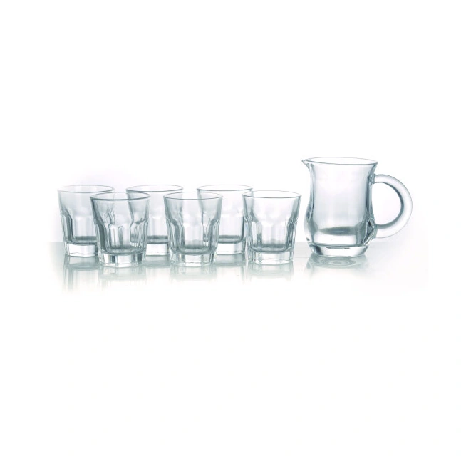Straight-glass serving set