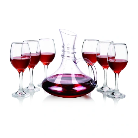 Coordinated wine-serving set